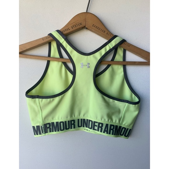 XS, UnderArmour, lemony lime sports bra 🍋 - Picture 6 of 11